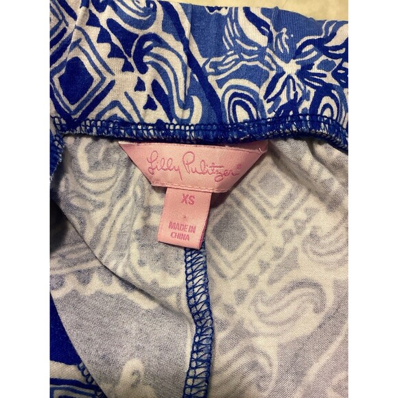 Lilly Pulitzer Marnie Maxi Skirt Blue Crush Stretchy Pull On Sz XS Chinoiserie - Picture 5 of 10
